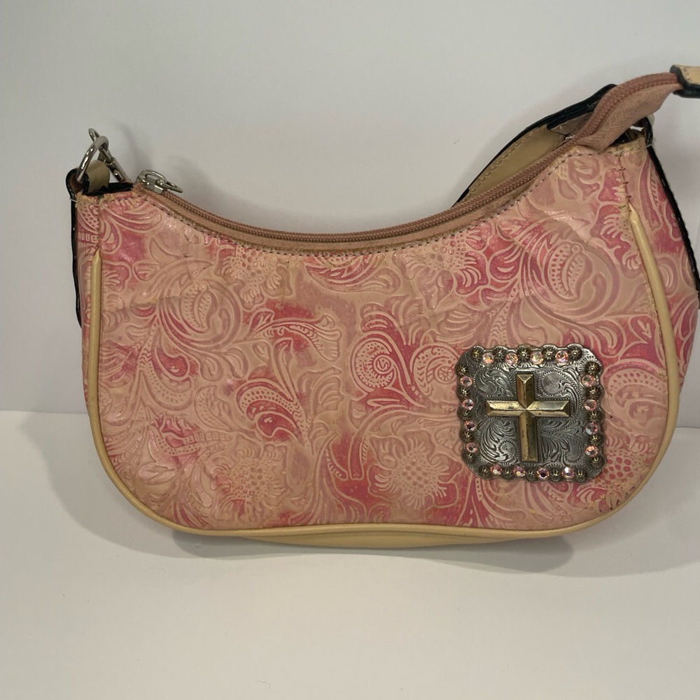 Vintage Y2K Fashion Bag with Cross Detail